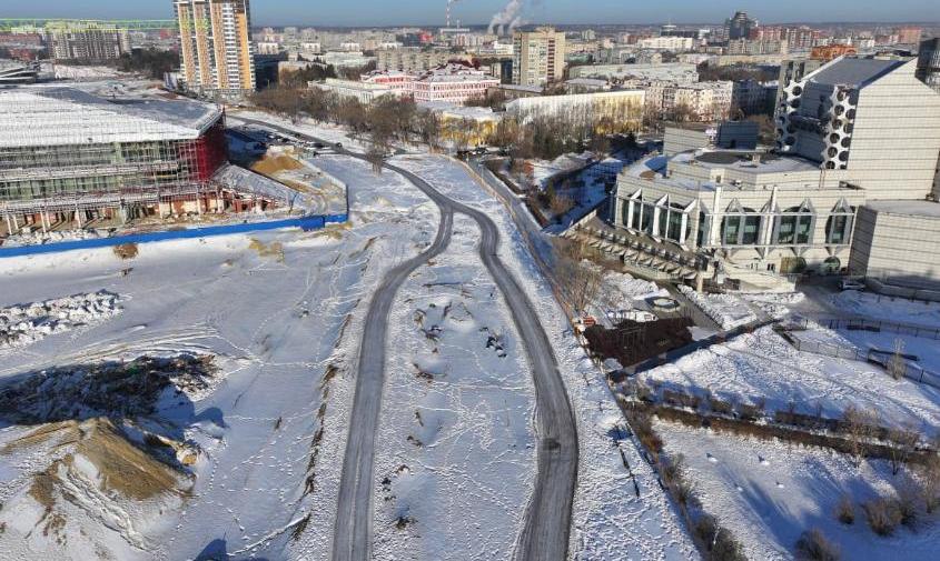В Благовещенске после зимнего перерыва вновь начали ремонтировать улицу Краснофлотскую