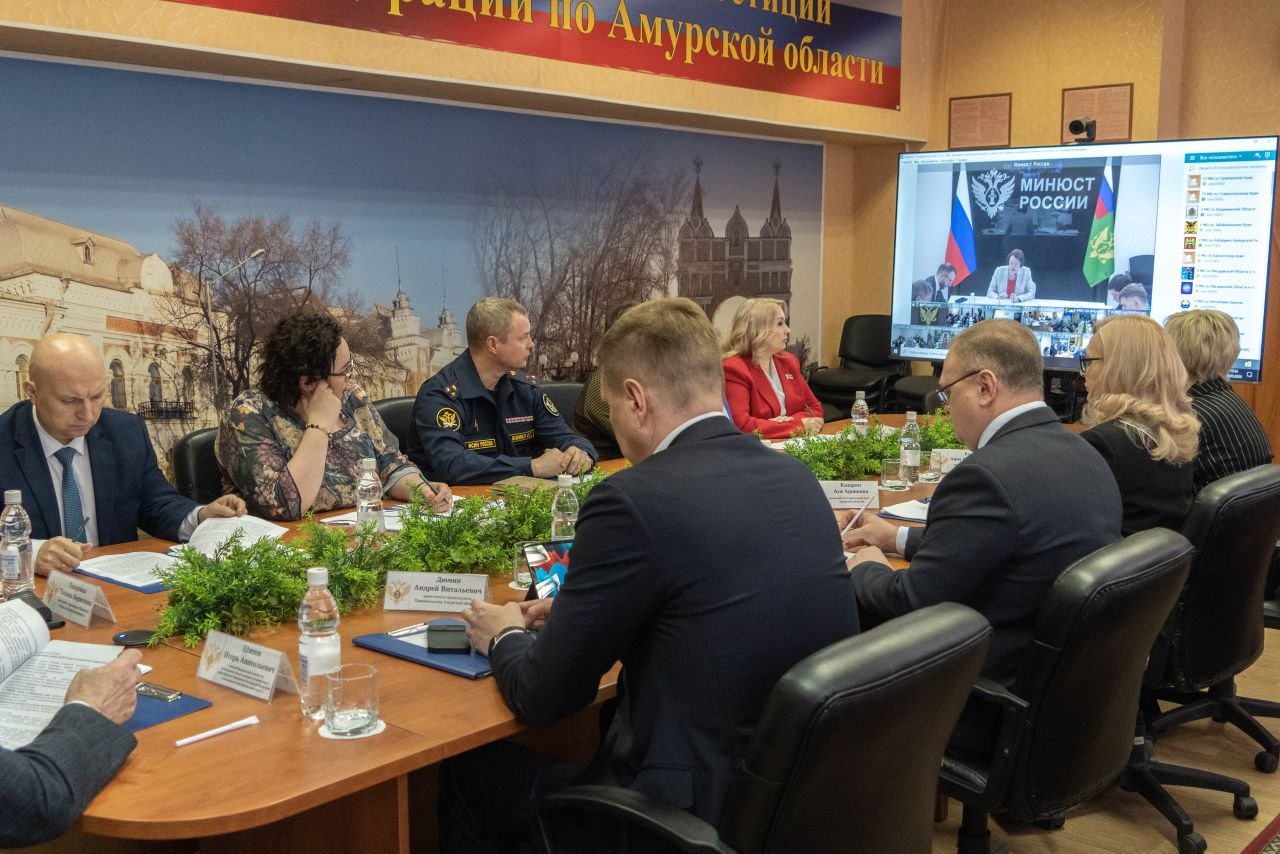 Евгений Тюхаев принял участие в обсуждении итогов работы по исполнению государственной политики в сфере юстиции