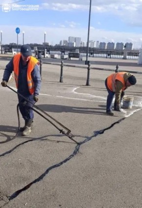 ГСТК применяет новый материал для санации городских дорог