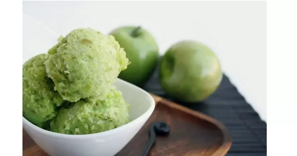 Шербет из зелёного яблока