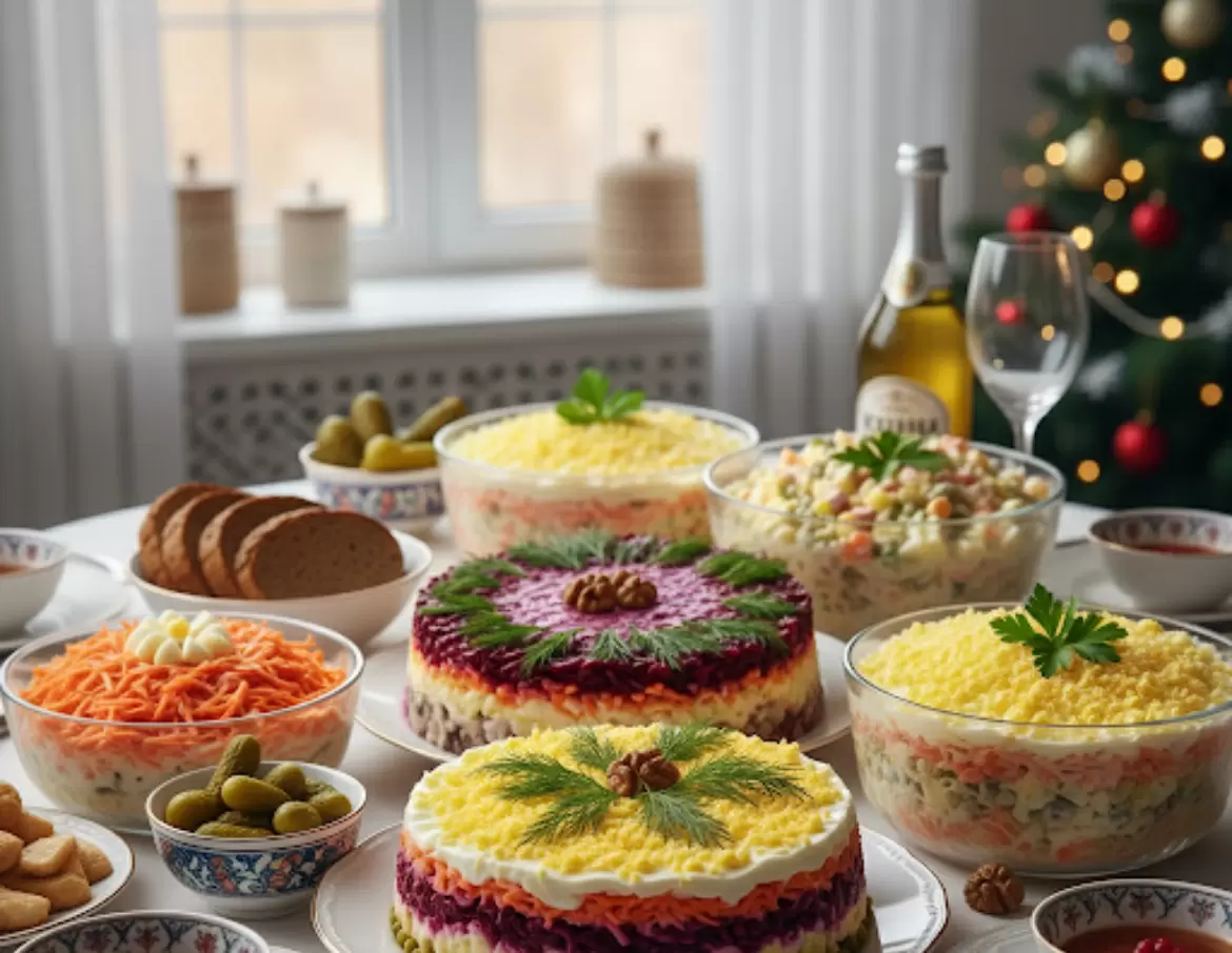 Майонез на праздничном столе: как советские салаты стали символом достатка и тепла