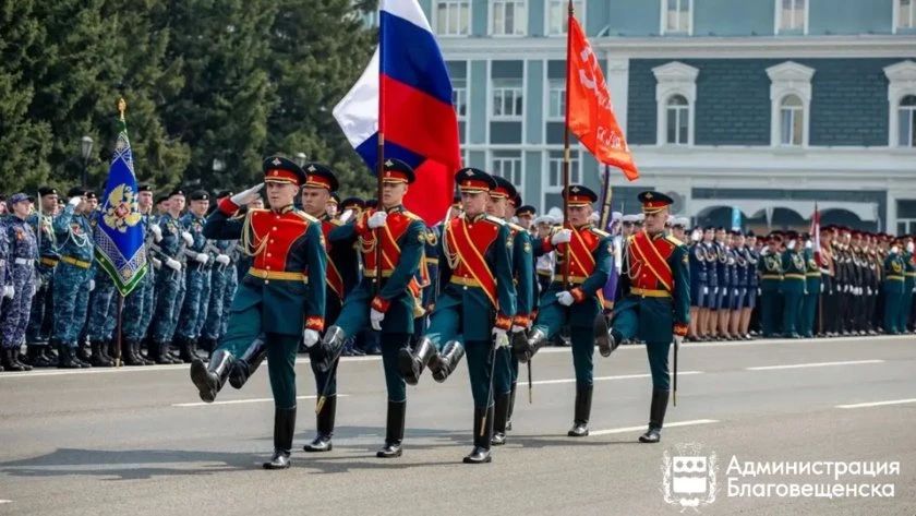 Движение в центре Благовещенска ограничат 7,8 и 9 мая: где будут перекрытия