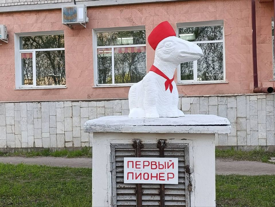 В Благовещенске появился новый арт-объект — «Первый пионер»