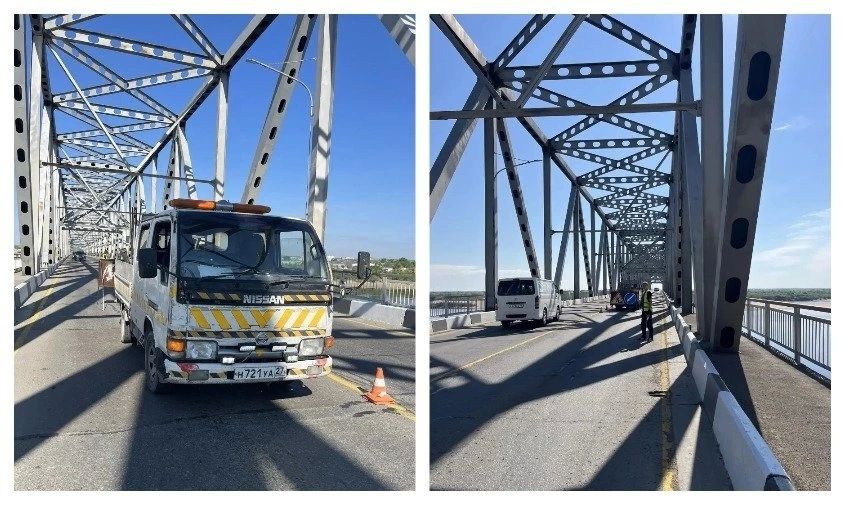 Водителей попросили не ездить по старому зейскому мосту, чтобы не мешать ремонту