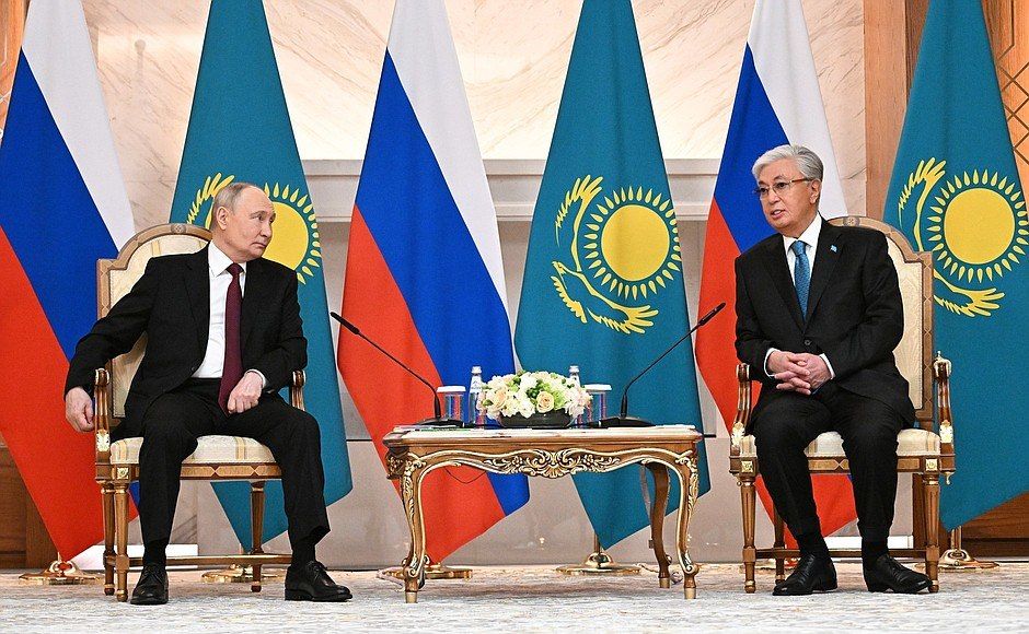 В Астане, во Дворце Независимости, состоялись переговоры Президента Российской Федерации В.В.Путина с Президентом Республики Казахстан К.-Ж.Т.Токаевым (28 мая 2026 года) В Астане, во Дворце Независимости, состоялись переговоры Президента Российской Федерации В.В.Путина с Президентом Республики Казахстан К.-Ж.Т.Токаевым (28 мая 2026 года)