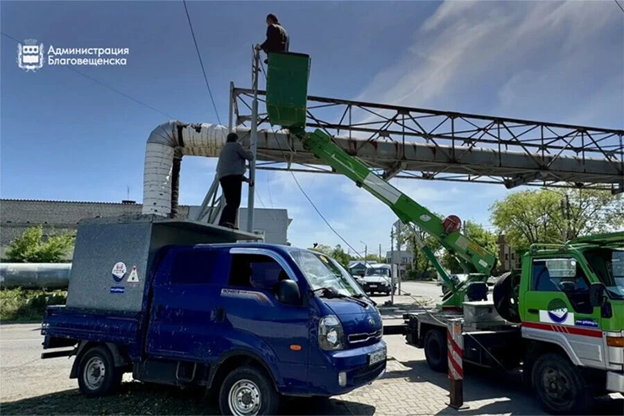 Новые светофоры установили в Благовещенске