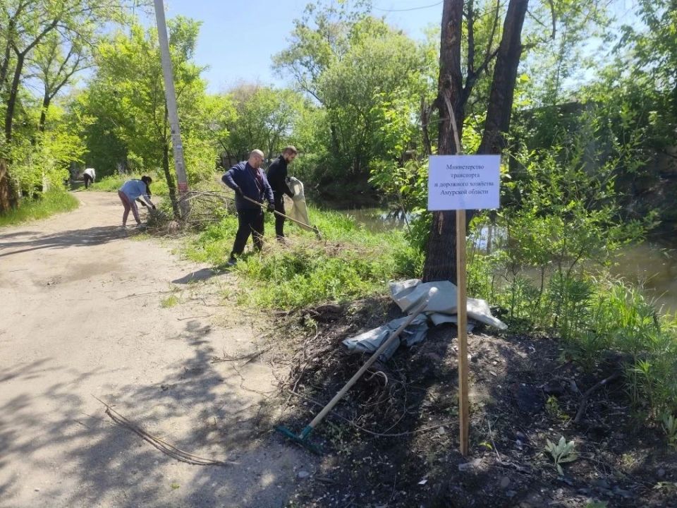 «Зелёная весна» в Благовещенске: берег Бурхановки стал чище, а на душе — светлее «Зелёная весна» в Благовещенске: берег Бурхановки стал чище, а на душе — светлее