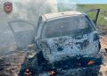 В Ивановском округе автомобиль сгорел после того, как съехал в кювет