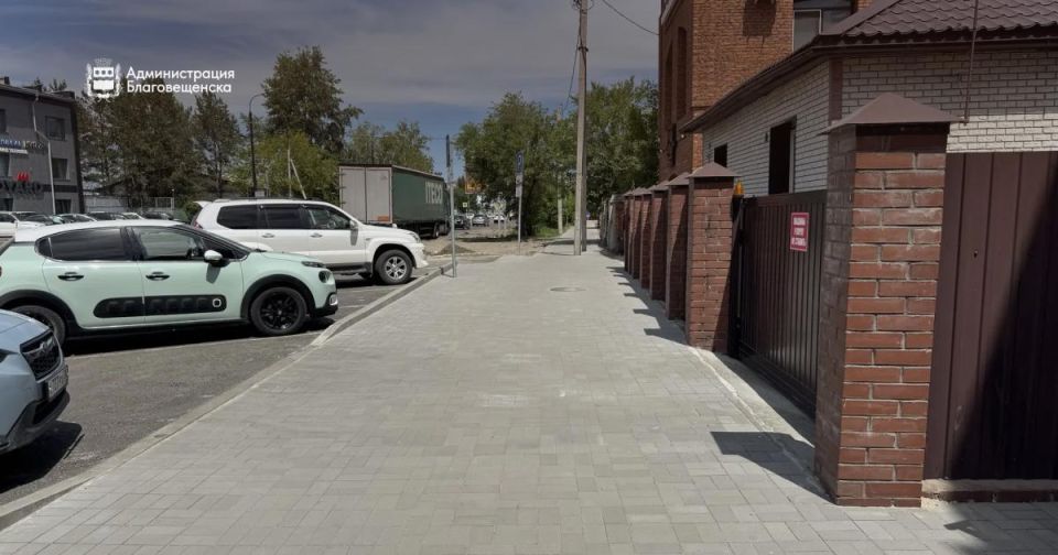В Благовещенске продолжают модернизировать тротуары! В Благовещенске продолжают модернизировать тротуары!