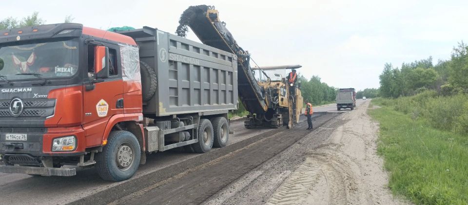 В Бурейском округе ускоренными темпами идет ремонт двух участков трассы Благовещенск - Гомелевка В Бурейском округе ускоренными темпами идет ремонт двух участков трассы Благовещенск - Гомелевка