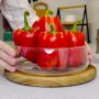 Удивляющая холодная закуска из запечённых болгарских перцев и соуса на йогурте