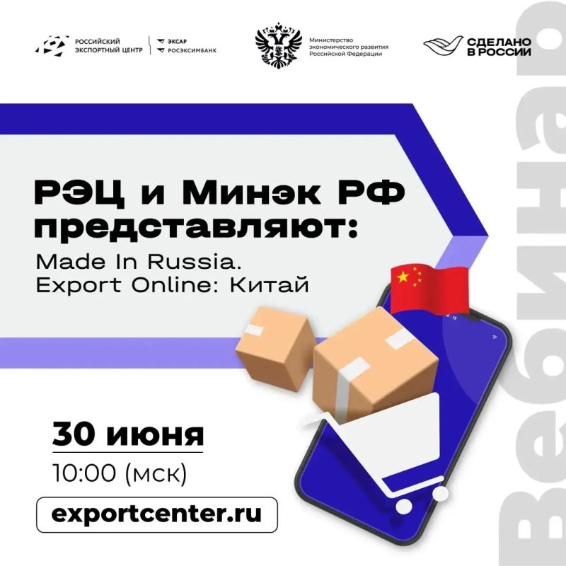 Вебинар РЭЦ и Минэкономразвития РФ о китайских маркетплейсах
