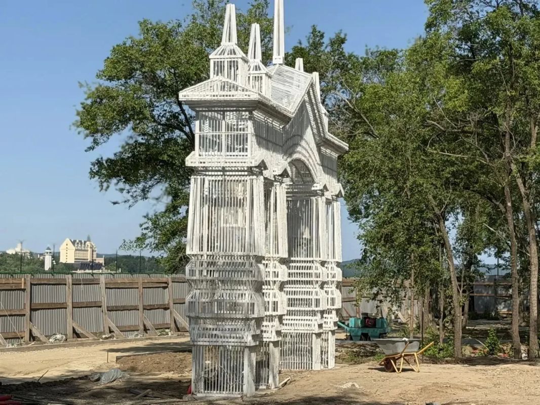 На набережной Амура продолжается благоустройство «Амурского леса»