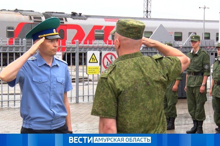 40 новобранцев из Тюменской области пополнили ряды сотрудников пограничного управления ФСБ, охраняющих рубежи нашей Родины в Приамурье