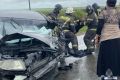 Спасатели вытащили ребенка из покореженной машины на трассе в Белогорском округе