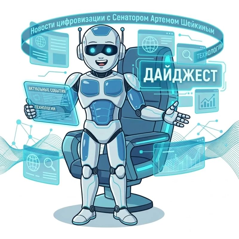 Пятница, конец рабочего дня, а это значит, настала пора обзора новостей цифровизации с сенатором Артёмом Шейкиным