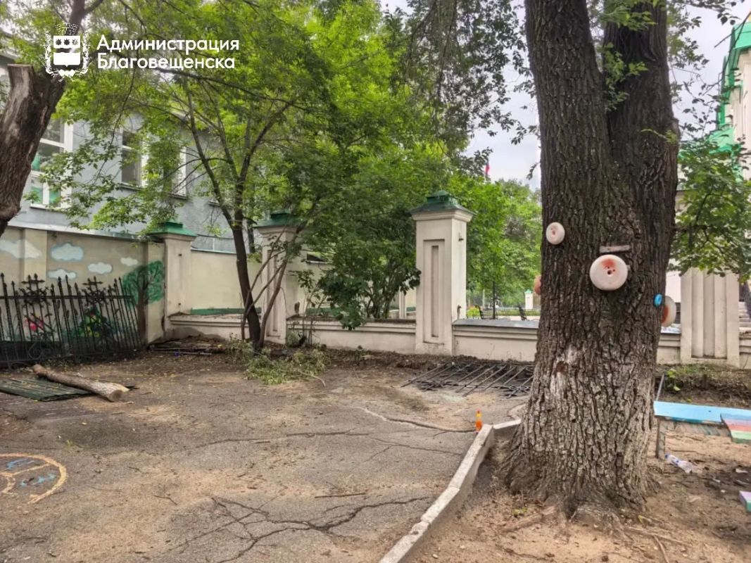 В Благовещенске приступили к модернизации территории детского сада № 19 В Благовещенске приступили к модернизации территории детского сада № 19