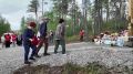 Поминальная лития у Поклонного креста в память о жертвах авиакатастрофы 24 июля 2025 года