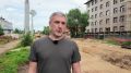 На аэропортовской трассе Благовещенска укладывают инновационное дорожное основание