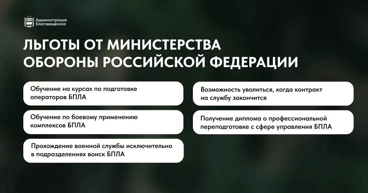 Благовещенцам предлагают уникальную возможность — вступить в элитные беспилотные войска! Благовещенцам предлагают уникальную возможность — вступить в элитные беспилотные войска!