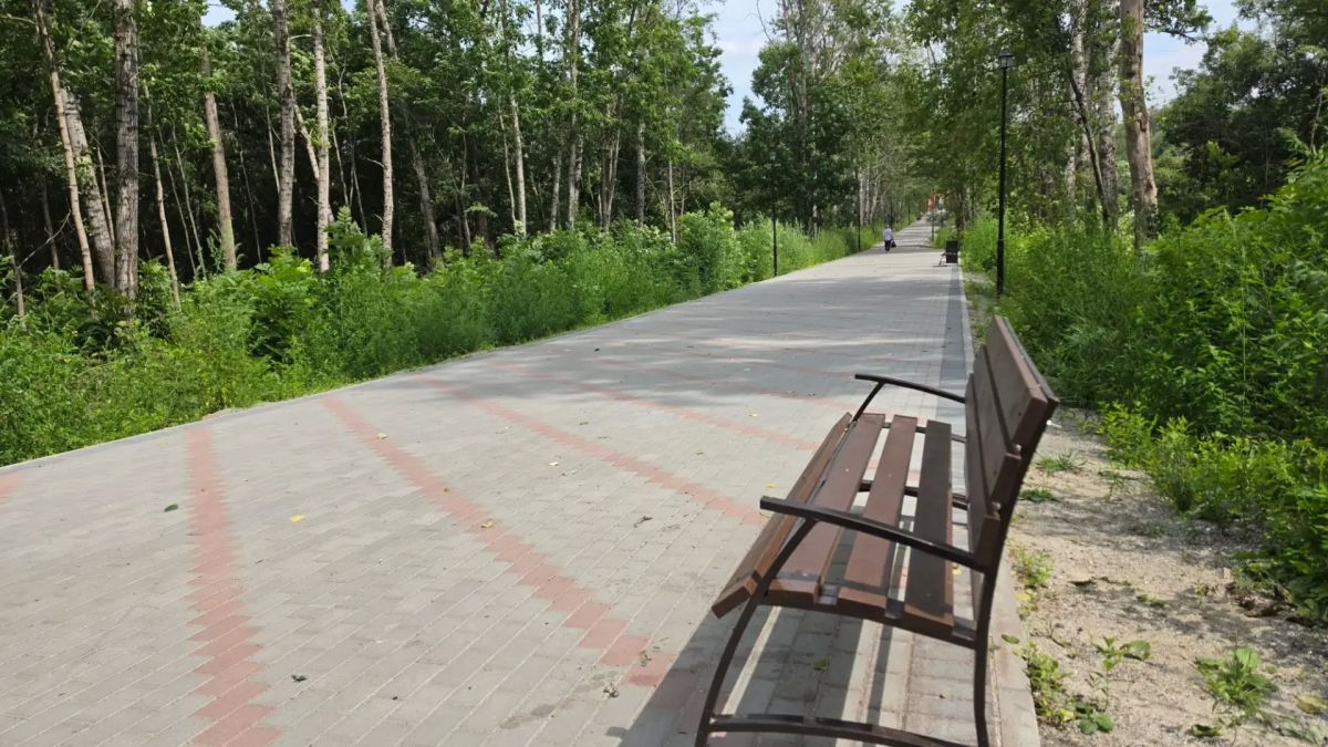 В Прогрессе завершили благоустройство входной зоны сквера на ул. Набережной В Прогрессе завершили благоустройство входной зоны сквера на ул. Набережной