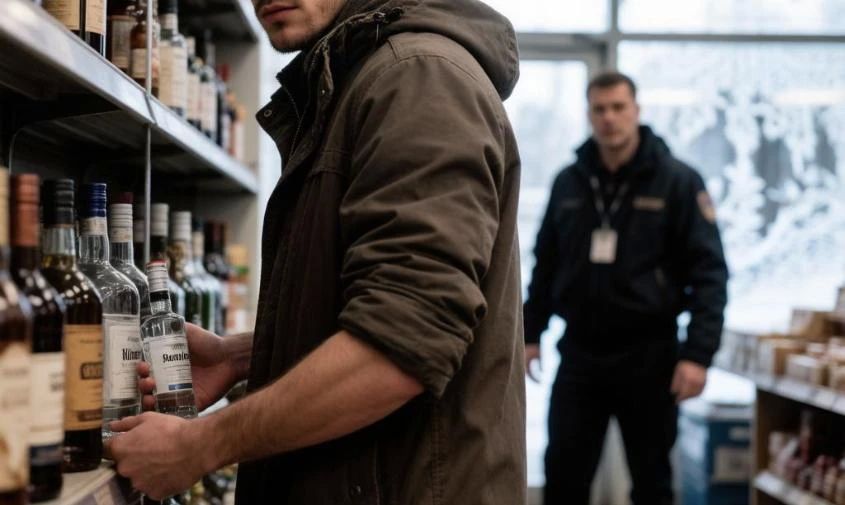 Бутылка в рукаве: амурчанин пытался вынести алкоголь из магазина, не заплатив, и избил охранника