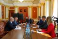 Губернатор Василий Орлов встретился с председателем комитета Госдумы по международным делам Леонидом Слуцким