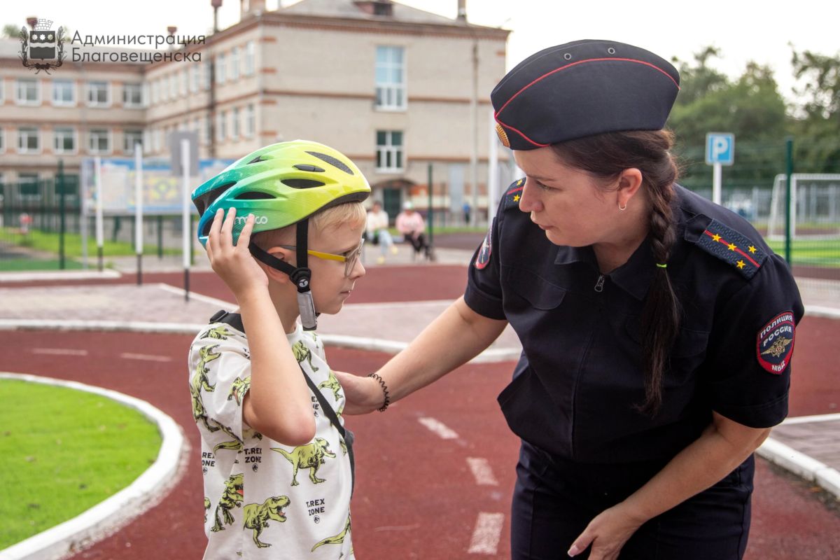 В двух благовещенских школах на регулярной основе проводятся уроки безопасности дорожного движения