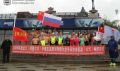 Спортсмены из Благовещенска и Хэйхэ проплыли 3,5 километра по холодному Амуру