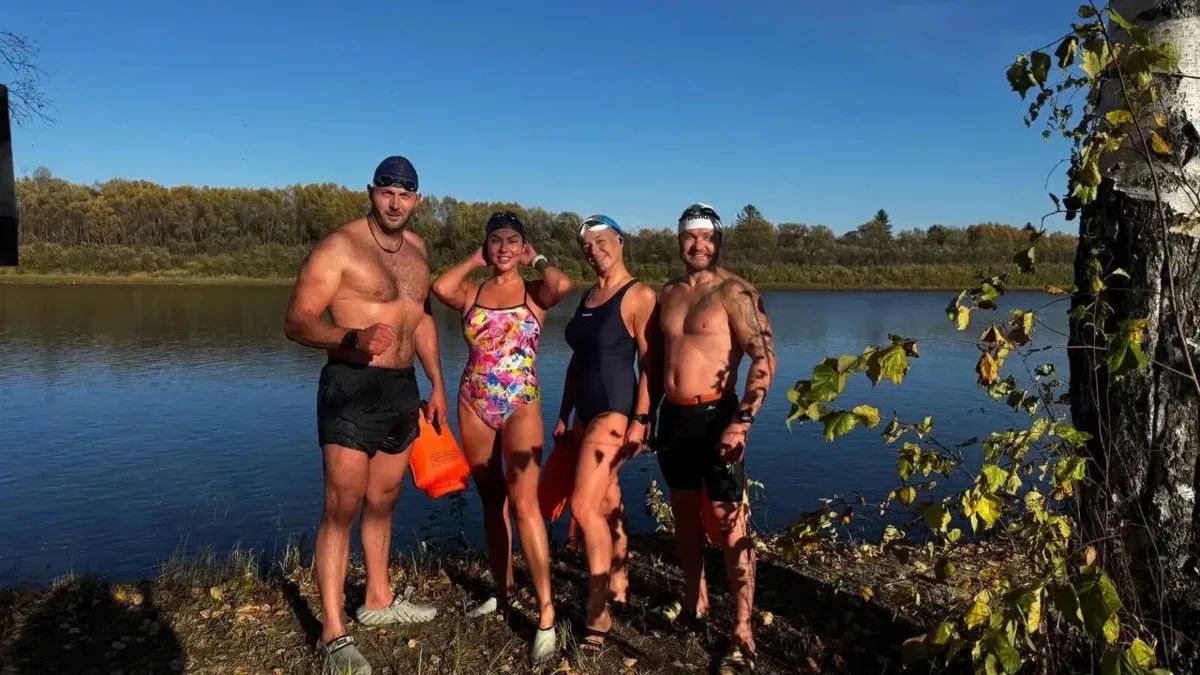 На севере Приамурья пловцы-экстремалы искупались в ледяной реке в Норском заповеднике и повторили путь миграции косули На севере Приамурья пловцы-экстремалы искупались в ледяной реке в Норском заповеднике и повторили путь миграции косули
