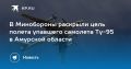 В Минобороны раскрыли цель полета упавшего самолета Ту-95 в Приамурье