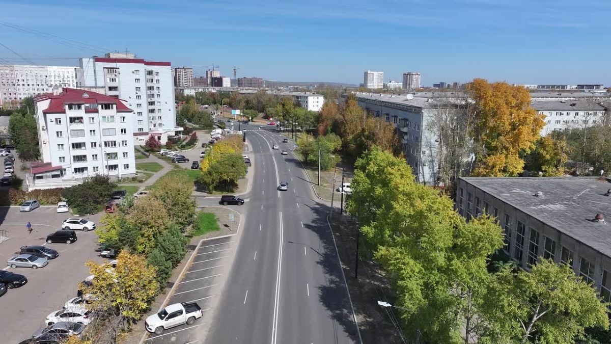 Видео дня Улица Василенко в Благовещенске с высоты птичьего полета