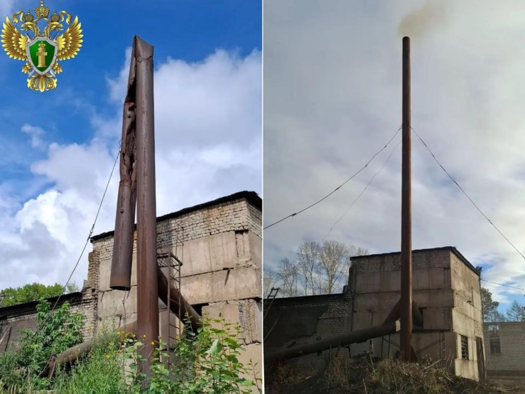 В Мазановском муниципальном округе по требованию прокуратуры произведена замена дымовой трубы на котельной
