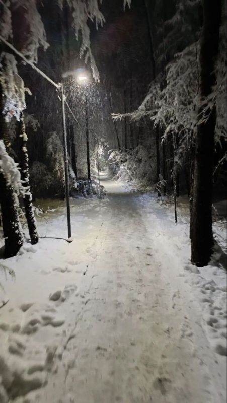 На Покровском руднике выпал снег, красота вокруг На Покровском руднике выпал снег, красота вокруг