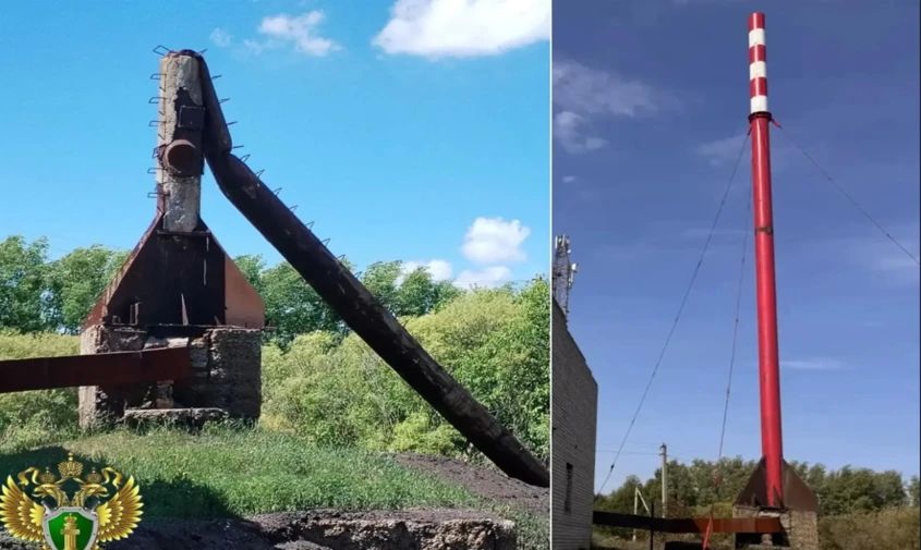 В Октябрьском округе по требованию прокуратуры на котельной заменили сломанную трубу