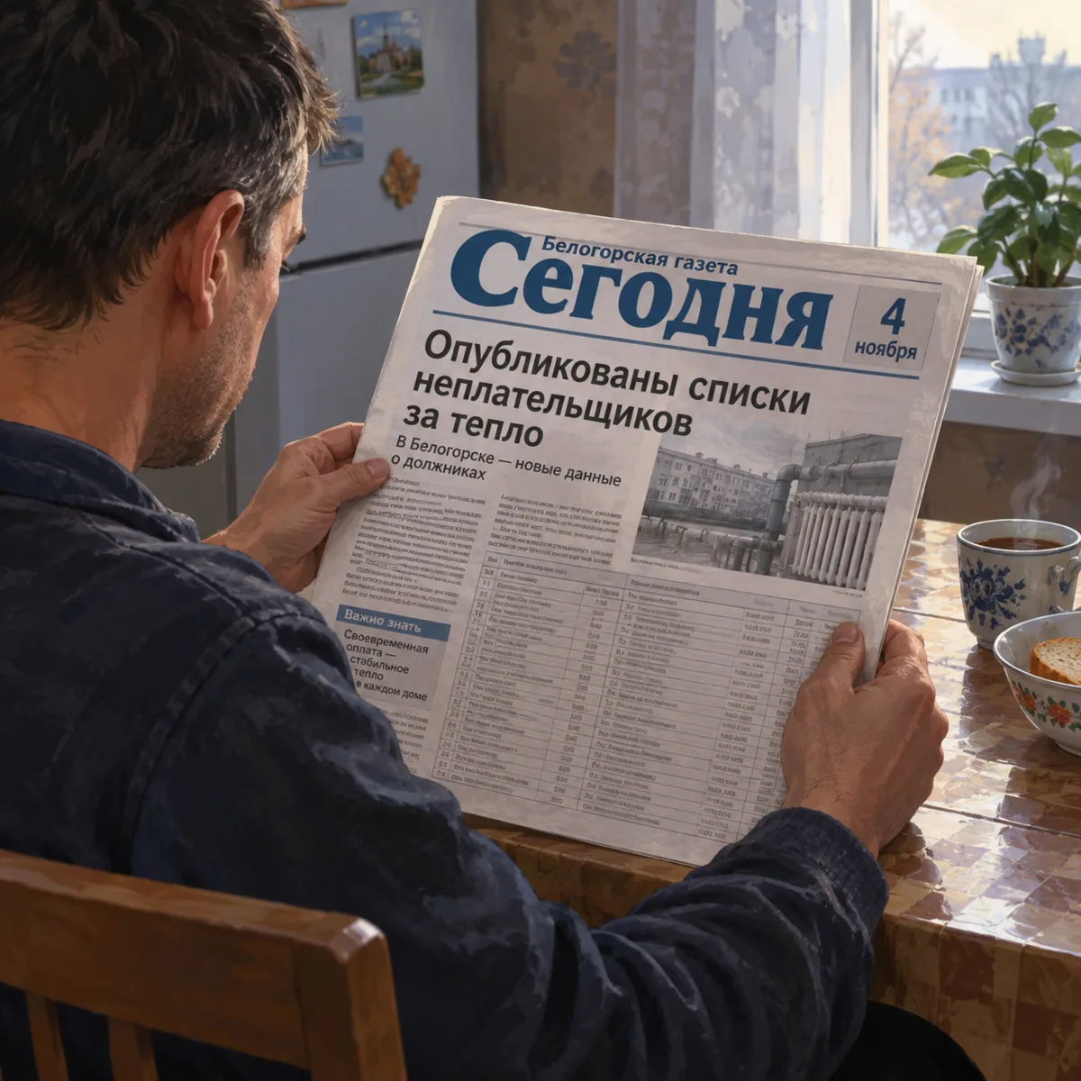 В Белогорске адреса неплательщиков за отопление напечатают в газете
